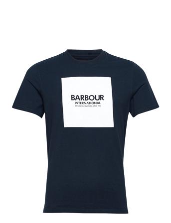 B.intl Block Tee T-shirt Blå Barbour