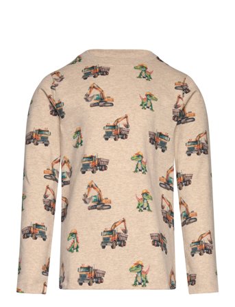 Minymo T-Shirt Ls Aop - Beige - 86