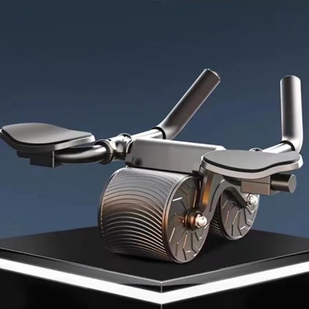 2023 Ny notering Automatisk Rebound Bukhjul Armbågsstöd AB Wheel Roller För Core Workout med telefonhållare