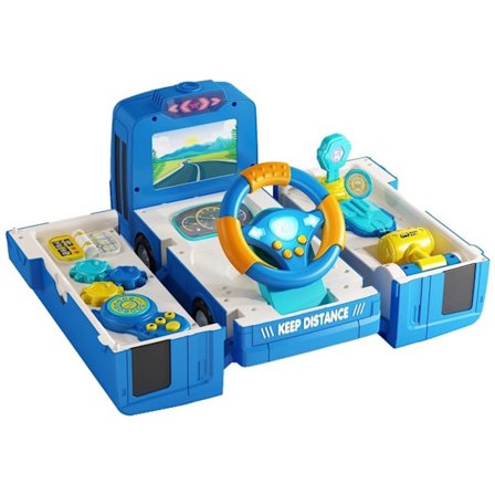 Musikalsk ratlegetøj til børn Småbørn Lysende legetøj Vroom Ratlegetøj Køreoplevelseslegetøj til børn