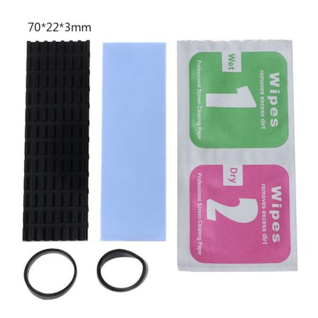 Svart kjøleribbe varmeavledningsradiator for M.2 NGFF kjøling kjøleribbe varme termiske puter for M.2 NGFF 2280 PCI-E NVME S