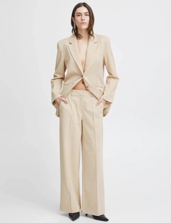 ICHI Ihkate Sus Office Wide Pa - Cream - L