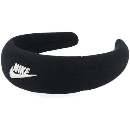 Nike - Sort headband Beanie - Club Fleece Black/White Hairband @ Hatstore