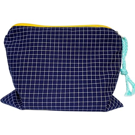 Kannettava meikkipussi, matkakosmetiikkalaukku, kevyt säilytysjärjestäjä naisille (sininen)