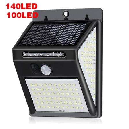 Vattentät Solar Wall Light Tresidigt Ljus Vattentätt 64+40+40led 6st