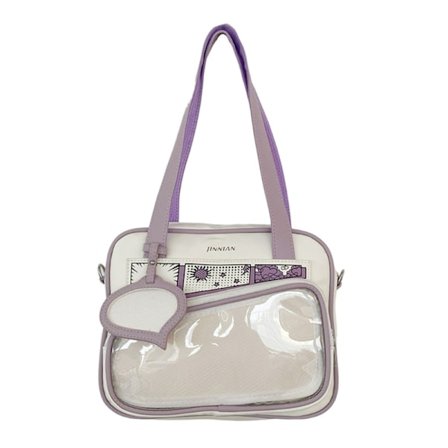 Skolepige Studerende Sød gennemsigtig taske til kvinder Klar Anime Crossbody-taske