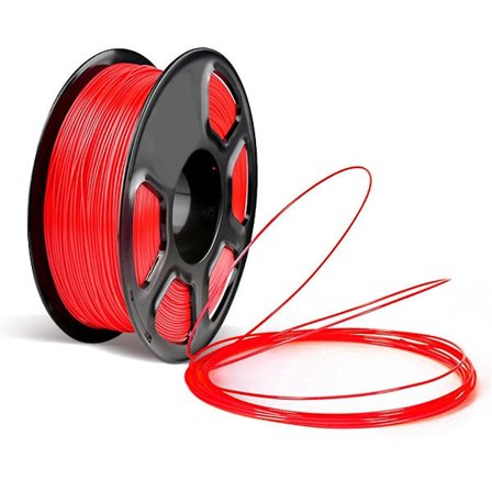 3D-printerfilament, PETG-filament, 1,75 mm filament for 3D-printer, 1 kg spole PETG rød