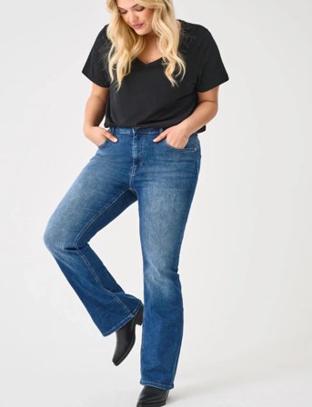 ONLY Carmakoma Carwilly Hw Flared Dnm Tai021 Noos - Blue - 52 x 32