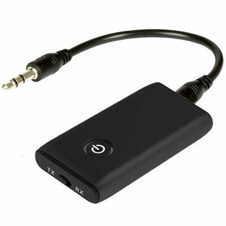 Bluetooth 5.0 Transmitter Receiver, 2 i 1 Bluetooth Adapter, Kompatibel med Bluetooth-lydenheder til pc/tv/bilsystem/kablede højttalere