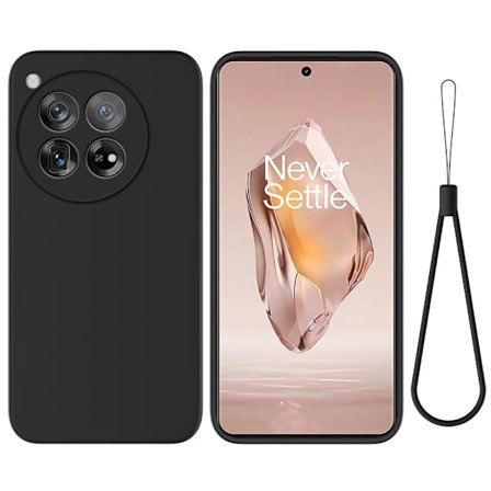 Matta nestesilikoninen kuori OnePlus 12R / OnePlus Ace 3 - Musta