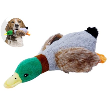 Petface Kvækkende og Pibende And Plyslegetøj til Hunde