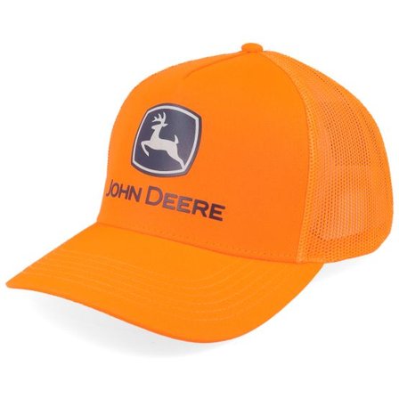 John Deere - Orange trucker Keps - Cotton Twill Blaze Orange Trucker @ Hatstore