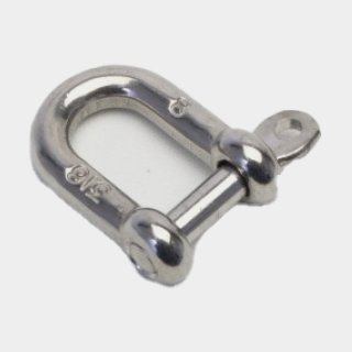 Manille droite Seldén, Ø8 mm, 32 mm, acier inoxydable, avec vis papillon filetée