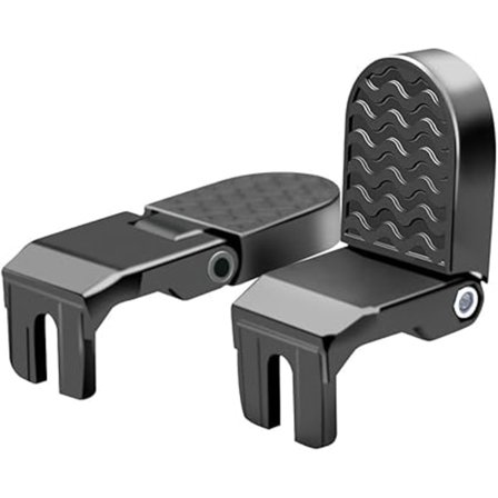 Halkskyddade stift bakre pedaler, hopfällbart fotstöd, cykel bakre pedal med U-spår