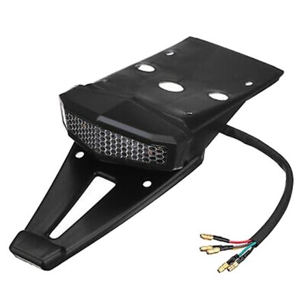 Motorcykel Bakre Stänkskärm Broms Bakljus Registreringsskylt Lampor Smutscykel