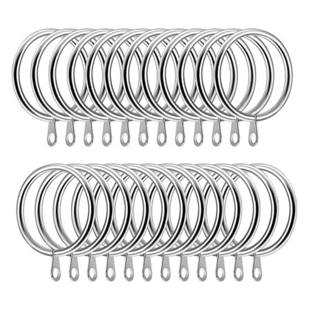 60 st Metallgardiner Ringar Gardinstång Hängande Ringar, 38mm Inre Diameter Gardin Glidande Ögla Ringar
