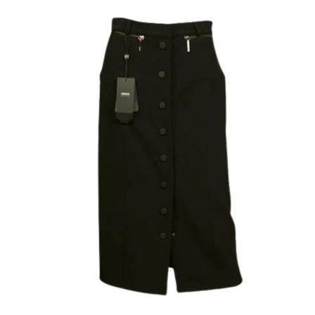 Armani Pre-owned, Pre-owned Polyester bottoms Zwart, Dames, Maat:L