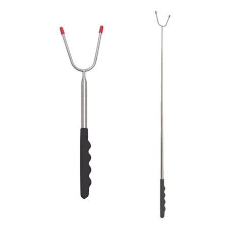 Teleskopiske BBQ-gafler Stekepinner SVART