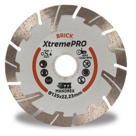Mandrex Bricks XtremePRO Kappeskive 125 mm, Maskintilbehør & forbruk