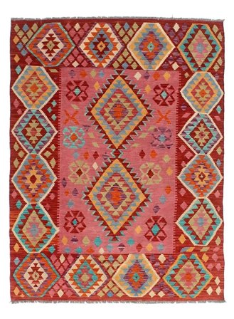 Oriental Kilim Afghan Old Style Rug 154X190 Wool, Afghanistan