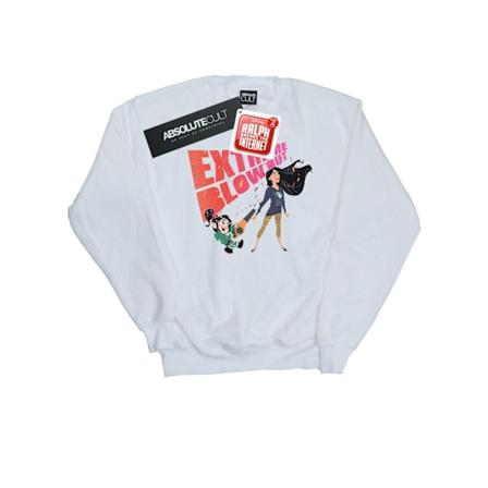 Disney Herr Wreck It Ralph Pocahontas Och Vanellope Sweatshirt White 5XL