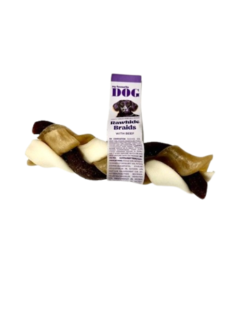 My favourite DOG - Rawhide Braid S, 12 cm, 450 g, 15-pk. - Hund - Hundegodbiter & tyggebein - Tyggeruller & tyggepinner - ZOO.no