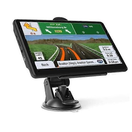 7" HD Portabel GPS-navigator för bil med livstidskartor