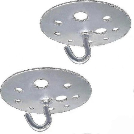 Metall Ro Base Tak Krok 90mm Kraftig Lysekrone Krok Beslag, 2 Stykker