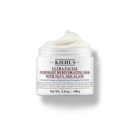 Kiehl's Ultra Facial Overnight Rehydrating Mask with 10,5% Squalane 100g, Skincare, Masker, Fuktighetsmasker, Tørr hud