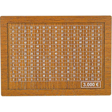 Sparingsbøsse med 4 størrelser, mål for besparelser og afkrydsningsnumre F4871