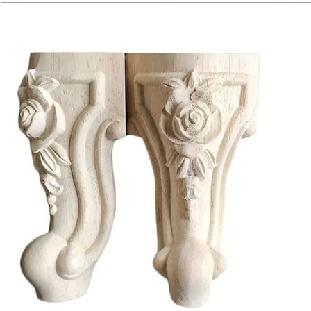 10cm träben för skåp, möbler, bord, europeiska massiva träskärningar, ersättningsstolar, sängbord