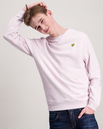 Lyle & Scott Heather Crew Neck Sweatshirt Rosa Genser Gutt - Kids Brand Store