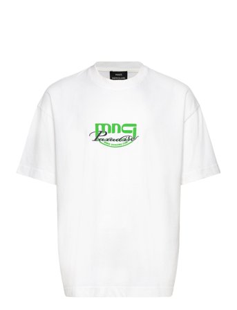 Mads Nørgaard Open-End Mnc Paradise Big Tee - White - XL