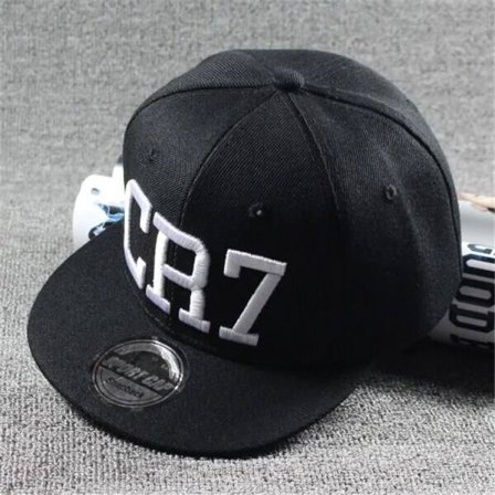 Ny mote for barn Cap Hat Boys Girls Kids Messi Snapback Hats Hip Hop Caps svart CR7