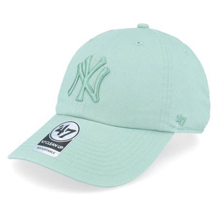 47 Brand - MLB Green unconstructed Czapka Z Daszkiem - New York Yankees Clean Up Eucalyptus Dad Cap @ Hatstore