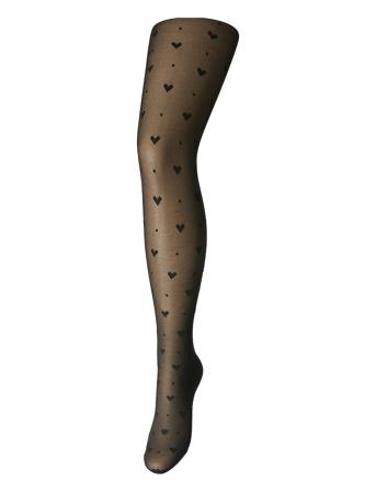 Pcnia Heart Tights Black Pieces