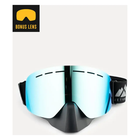 Gafas de Moto de Nieve Jethwear Phase (2024) - Gris Estallido (Incluye Lente Amarilla Extra)