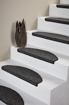 Jotex - Trappetrinnsteppe 10-pk Polypropylen Mørk gråmelert PASSO - Kjøp Trappetrinnstepper hos Jotex