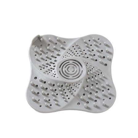 Dusjavløpsdeksel Hårfanger Silikon Vask Sil Badekareplugg Hårfelle Kompatibel med Baderomsbadekar