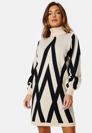 Object Collectors Item Objray L/S Knit Rollneck Dress Klær