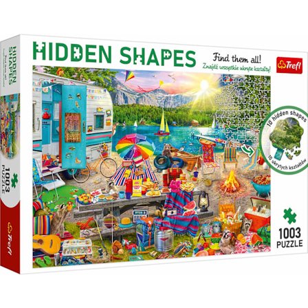 Husbilsutflyktspussel, 1000 bitar, rolig familjeaktivitet