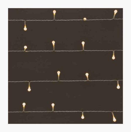 Batteridriven ljusslinga 50 LED varmvit bollar - Biltema