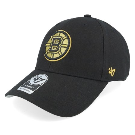 47 Brand - Negro adjustable Gorra - Boston Bruins Metallic Mvp Black Adjustable @ Hatstore