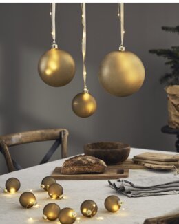 Lasipallo Bliss Kulta-20 x 21 cm-Star Trading