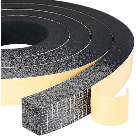 2024, Skumpakningsstrimmel 2 ruller 25mm(b) X20mm(h) X4m(l) Tætning Vejrbestandig Stødsikker Antisammenstød Møbler
