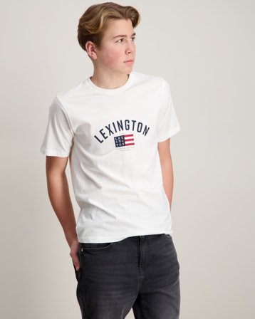 Lexington Noah Graphic Organic Cotton Tee Hvit T-skjorter Gutt - Kids Brand Store