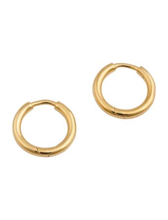 Beloved Fat Small Hoops Accessories Jewellery Earrings Hoops Gold Syster P