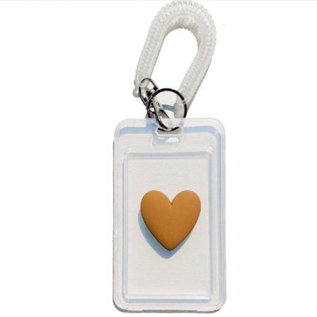 Med nyckelring Transparent Card Hold Access Card KAFFE