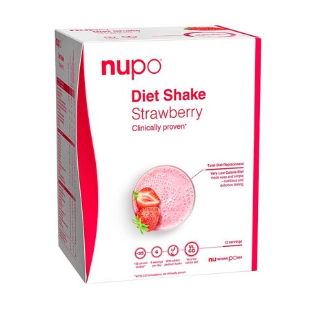 Nupo Diet Shake Strawberry 384 g, Sport & Velvære, Vægtkontrol, Kost- Og Måltidserstatning