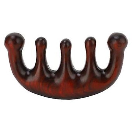 Træ Hovedbund Meridian Kam Stresslindring Forebyg Statisk Bredtandet Gua Sha Massage Kam